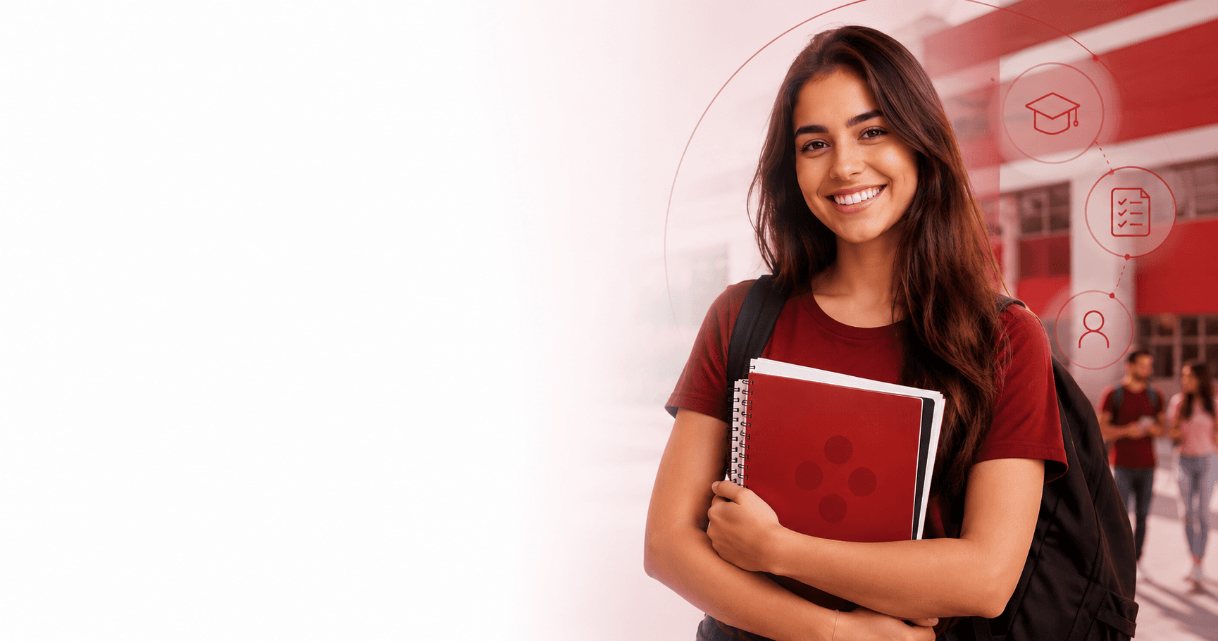 Estudante representando o processo seletivo da UCESP